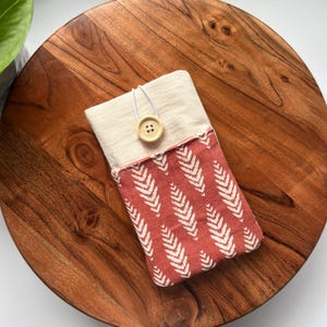 Padded iPhone sleeve/ iPhone case with front pocket for iPhone 16, iPhone 16 pro, iPhone 16 pro max, iPhone 13 Pro Max, iPhone 15 pro max