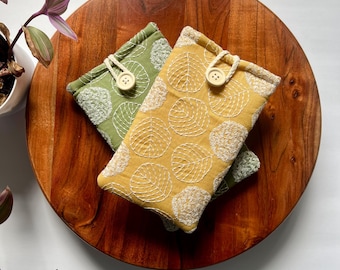 Funda Boox Palma con bordado floral: funda acolchada para lector electrónico