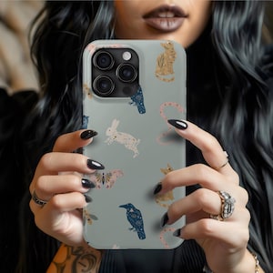 Bohemian Witchy Snake Phone Case Tough Cases Aesthetic Phone Accessories Trendy Gifts for Her Stylish Tech Cases Unique Cell Phone Cover
