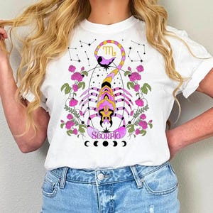 Comfort Colors® Skorpion Sternzeichen T-Shirt, Astrologie Shirt, Horoskop Shirt, Geburtstagsgeschenk, Geschenk für Sie / Ihn
