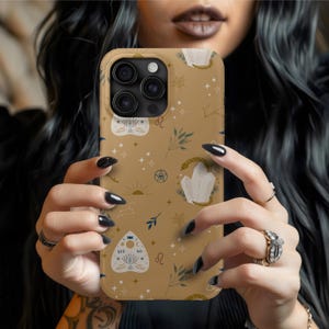Bohemian Witchy Snake Phone Case Tough Cases Aesthetic Phone Accessories Trendy Gifts for Her Stylish Tech Cases Unique Cell Phone Cover