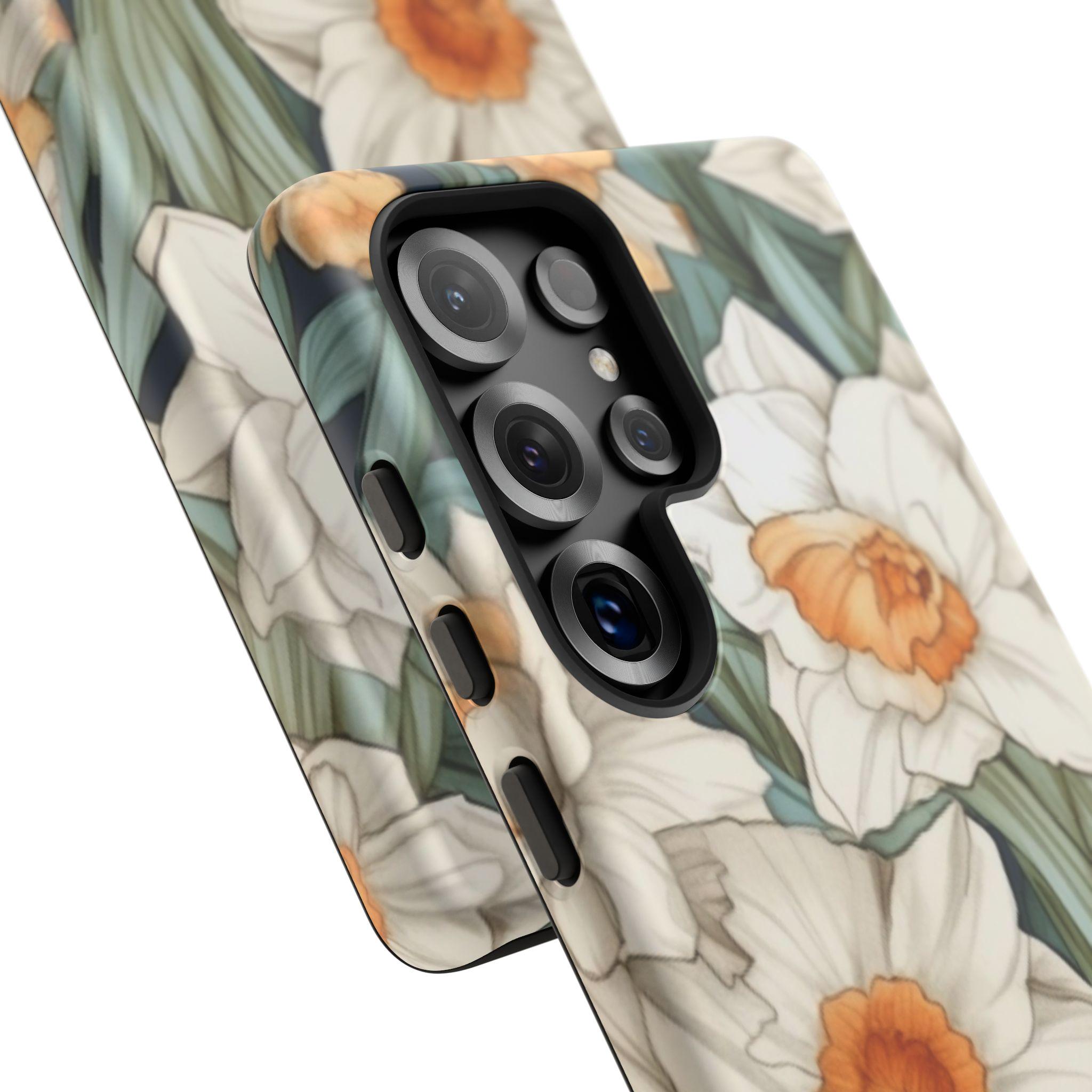 December Birth Month Flower Narcissus Floral Phone Case - Tough Cases ...