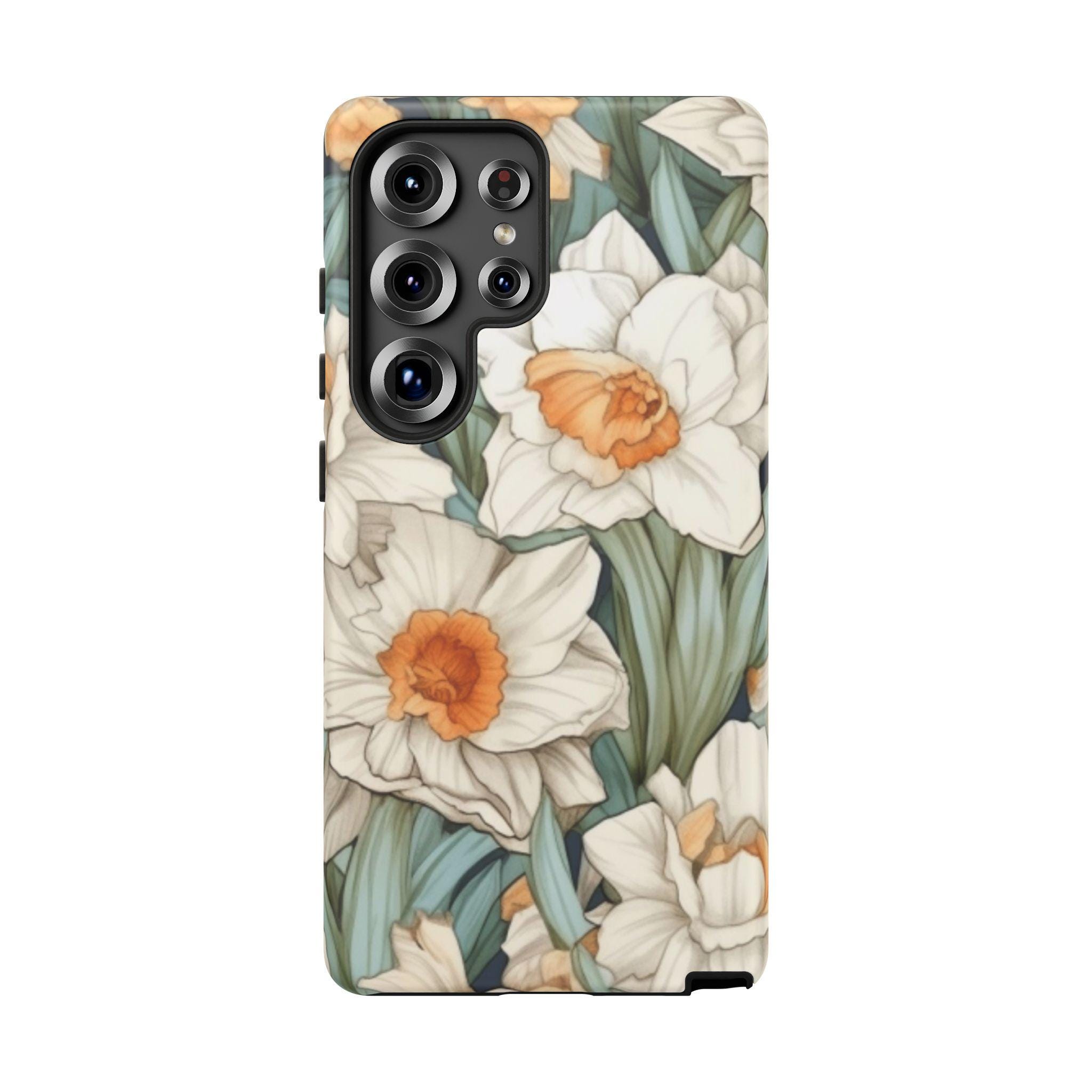 December Birth Month Flower Narcissus Floral Phone Case - Tough Cases ...