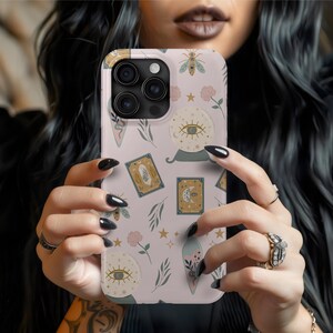 Bohemian Witchy Snake Phone Case Tough Cases Aesthetic Phone Accessories Trendy Gifts for Her Stylish Tech Cases Unique Cell Phone Cover
