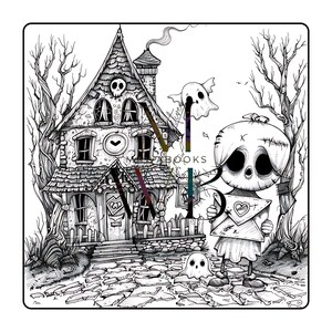 Halloween-Ausmalbuch „Tiny Nightmares“ mit 50 schaurig-süßen und witzigen Motiven. Grinsende Kürbisse, kleine Geister, schräge Monster und geheimnisvolle Szenen warten darauf, ausgemalt zu werden. Greyscale-Bilder für zusätzliche Schattierung enthalten. Sofortiger PDF-Download, hohe Druckqualität garantiert. Geeignet für Buntstifte, Marker oder Gelstifte. Kreative Halloween-Fantasie, nur für privaten Gebrauch.