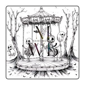 Halloween-Ausmalbuch „Tiny Nightmares“ mit 50 schaurig-süßen und witzigen Motiven. Grinsende Kürbisse, kleine Geister, schräge Monster und geheimnisvolle Szenen warten darauf, ausgemalt zu werden. Greyscale-Bilder für zusätzliche Schattierung enthalten. Sofortiger PDF-Download, hohe Druckqualität garantiert. Geeignet für Buntstifte, Marker oder Gelstifte. Kreative Halloween-Fantasie, nur für privaten Gebrauch.