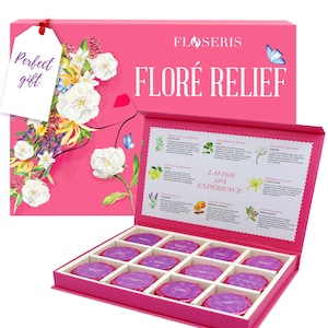 FLOSERIS Shower Steamers, Birthday Gift For Her, Spa Gifts For Women, Wellness Refreshing Gift, Best Seller Shower Bombs - Pack 12