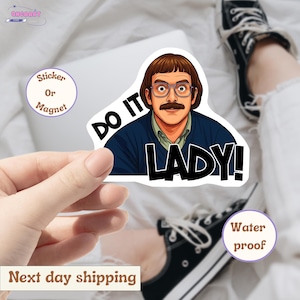 Chit Do It Lady Sticker, Viral TikTok Quote Sticker, Funny Waterproof Decal, Laptop Sticker, Aesthetic Motivation Sticker, Gift for Friends