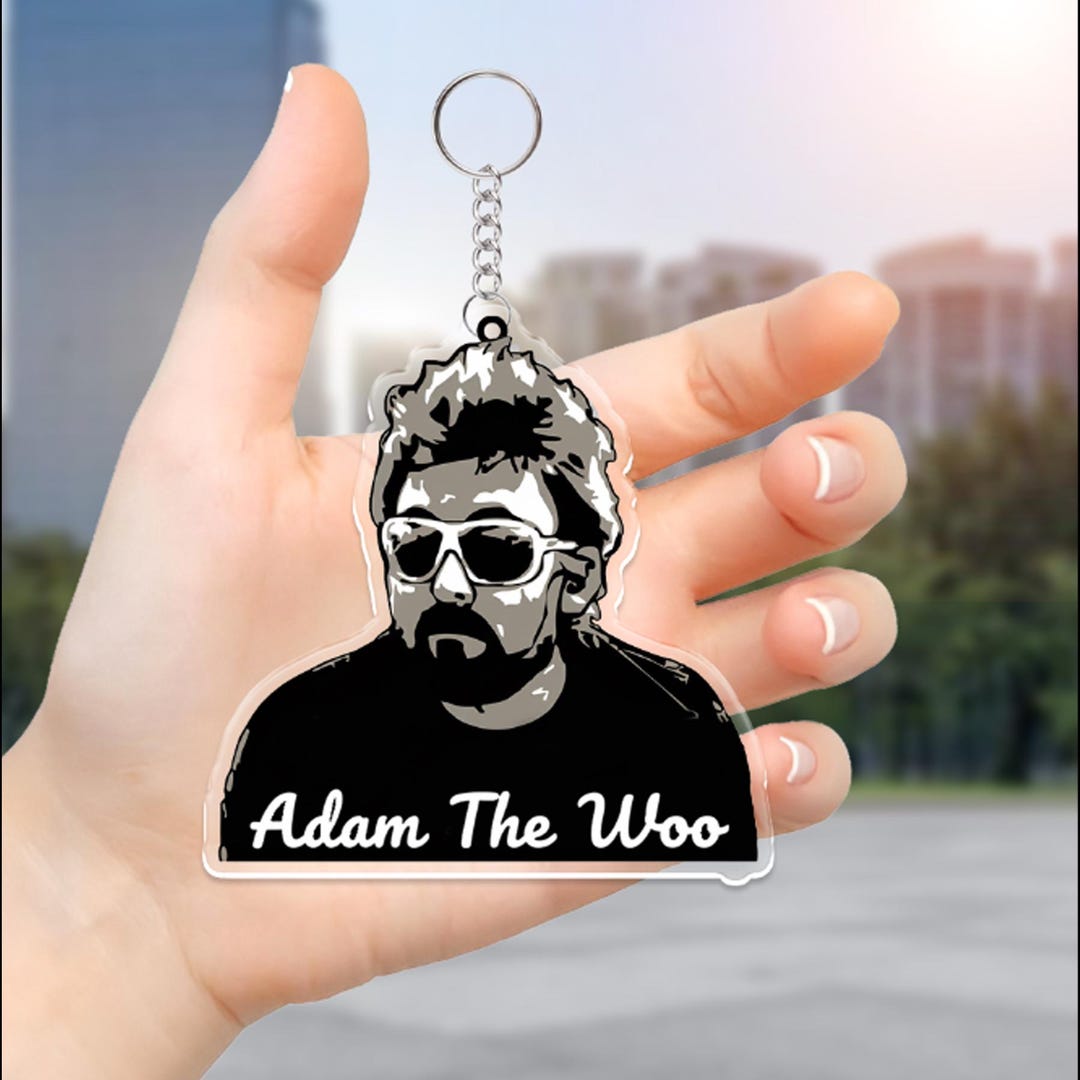 Adam the Woo? Keychain, RIP Vlogger Gift, Travel Youtuber Acrylic ...