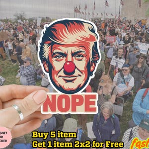 Anti Trump Sticker/Car Magnet, Vinyl Sticker, Subtle F Trump Sticker, Anti Trump Sticker, Political Feminist Gifts, Liberal Democrat Sticker
