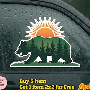Alt National Park, Smokey the Bear, Resist, National Parks Sticker, Progressive Stickers, Nature Lover Gift