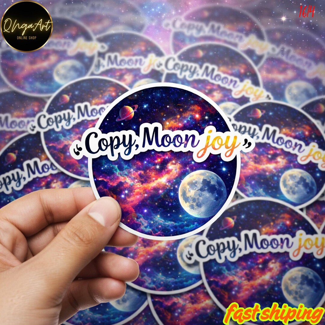 Copy Moon Joy Sticker Pack, Artemis II Mission Sticker, NASA, Moon ...