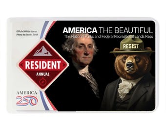 National Park Pass Sleeve, Amerika der schöne Passschutz, Anti-Trumpf-Karte, Politisches Geschenk