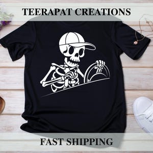 Truck Driver Gifts | Skeleton Truck Driver Funny Big Trucking T-Shirt | Trucker T-shirt | Gifts for Men Women