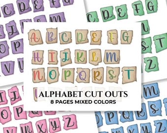 Alphabet Scrapbooking Labels: Junk Journal Printable (Digital Download)