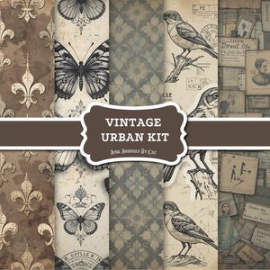Urban Essence Junk Journal Kit: 100 Printable Pages (Digital Download)