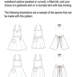 The SUPER WONDER HERO Woman's Apron Instant Download pdf Sewing Pattern 126 Sizes XXSmall thru XLarge 0-20 image 2