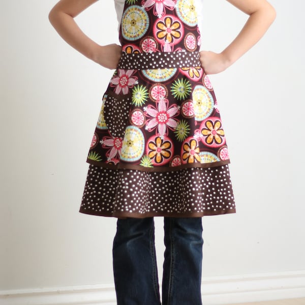 Child Pattern Luscious Layers Girls Apron PDF Sizes 2-12 child and 10-20 tween #220