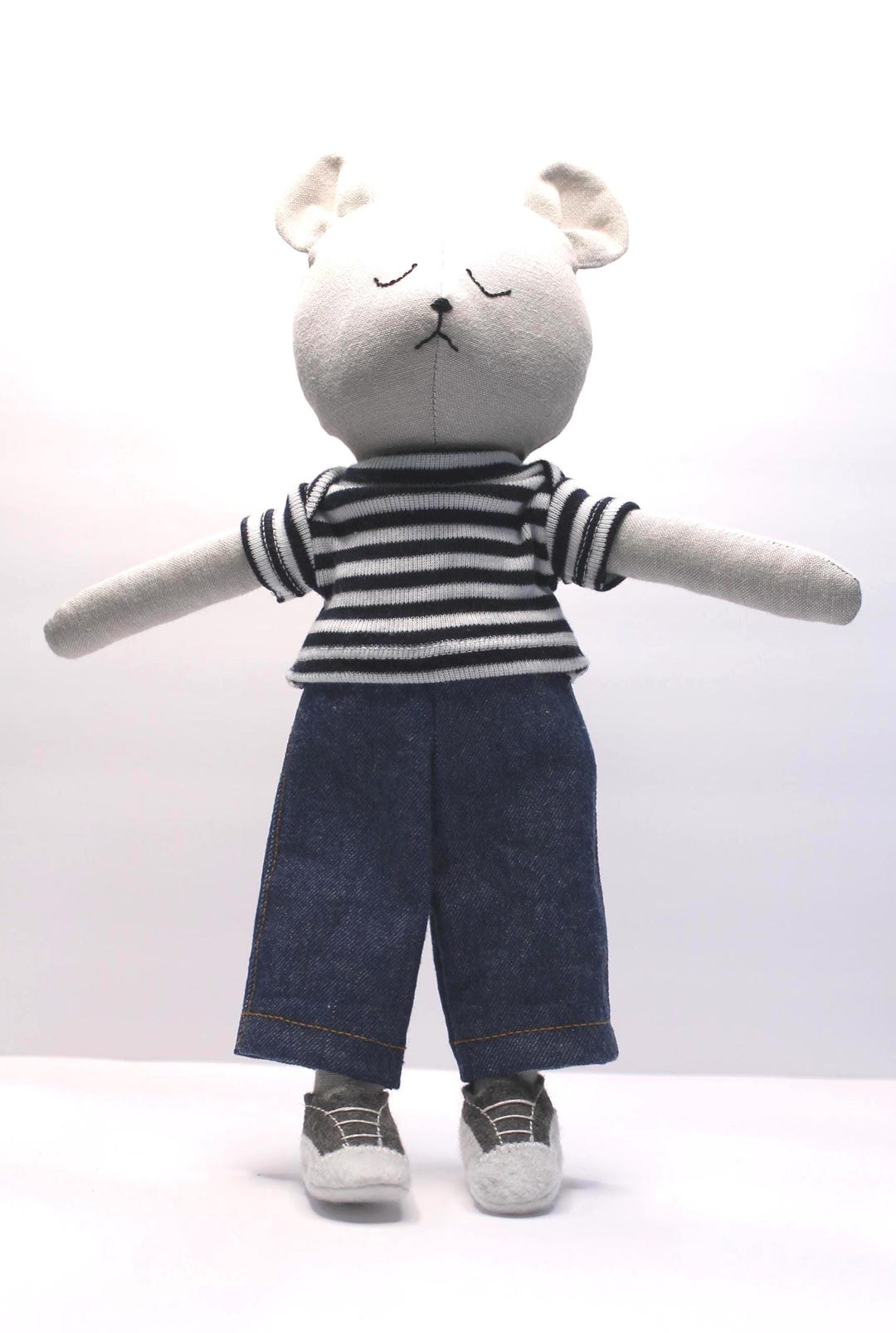 くまはなページ ぬいぐるみのクマ人形と洋服のPDF縫製パターン - MVD #316 クマと#341