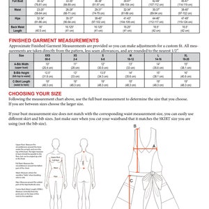 Apron Pattern PDF Women's Full and Half The COQUETTE Instant Download Sewing Pattern 104 Sizes XXSmall thru XLarge 0-20 image 6