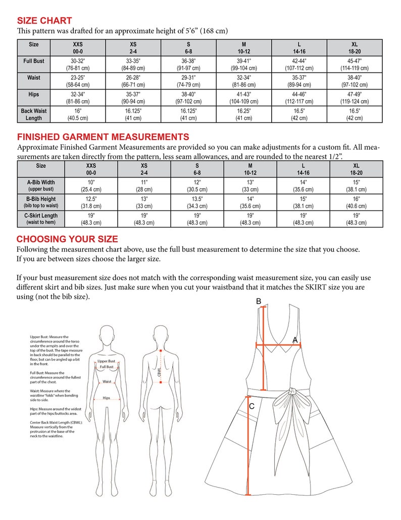 Apron Pattern PDF Women's Full and Half The COQUETTE Instant Download Sewing Pattern 104 Sizes XXSmall thru XLarge 0-20 image 6