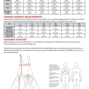 Plus Size Apron Sewing Pattern PDF Women's Full & Half Instant Download The COQUETTE Curvy/Plus 105 Sizes Large thru 5XLarge 16-36 image 7