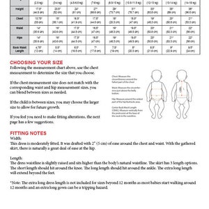 Baptism Blessing Christening Dress PDF Sewing Pattern for Baby - #231 Faith Infant Dress - sizes Preemie thru 36 months image 6