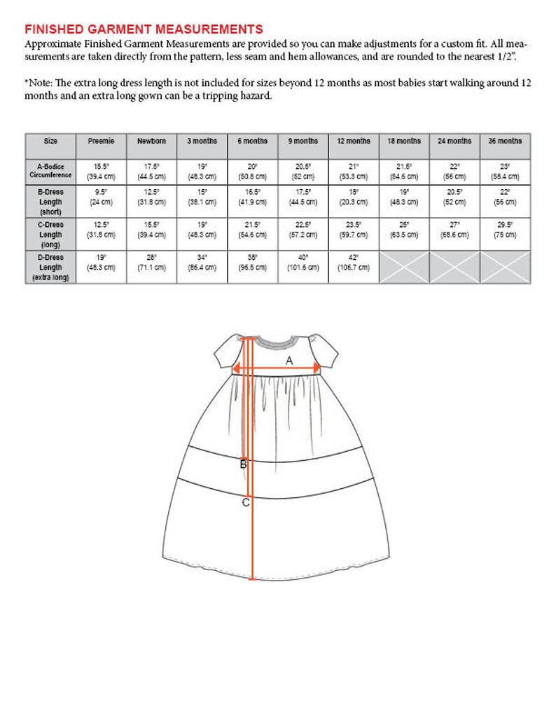 Baptism Blessing Christening Dress PDF Sewing Pattern for Baby - #231 Faith Infant Dress - sizes Preemie thru 36 months image 7