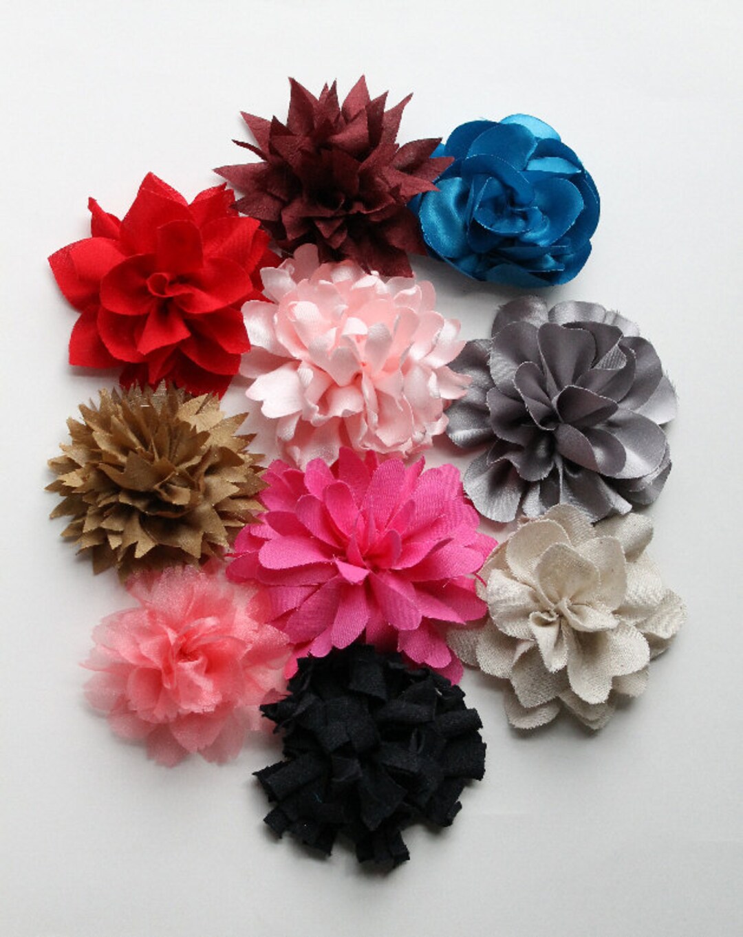 Blissful Blooms Fabric Flower PDF Sewing Pattern in 10 Styles and 2 ...