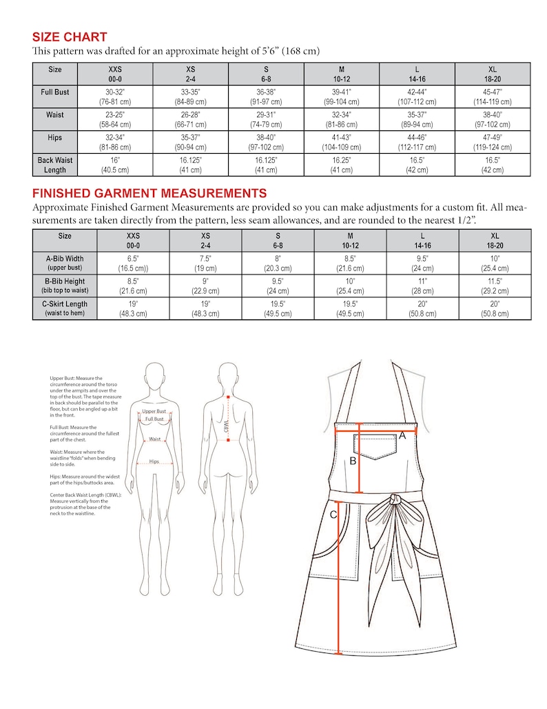 Apron PDF Pattern Women's Full and Half The CRAZY DAISY Instant Download Sewing Pattern 103 image 6