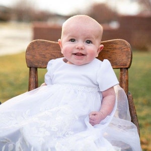 Baptism Blessing Christening Dress for Baby 231 Faith Infant Dress sizes Preemie thru 36 months image 1