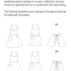 SUPER WONDER HERO Curvy Plus Size Woman's Apron Instant Download pdf Sewing Pattern 127 Sizes Large thru 5XLarge 16-36 image 2