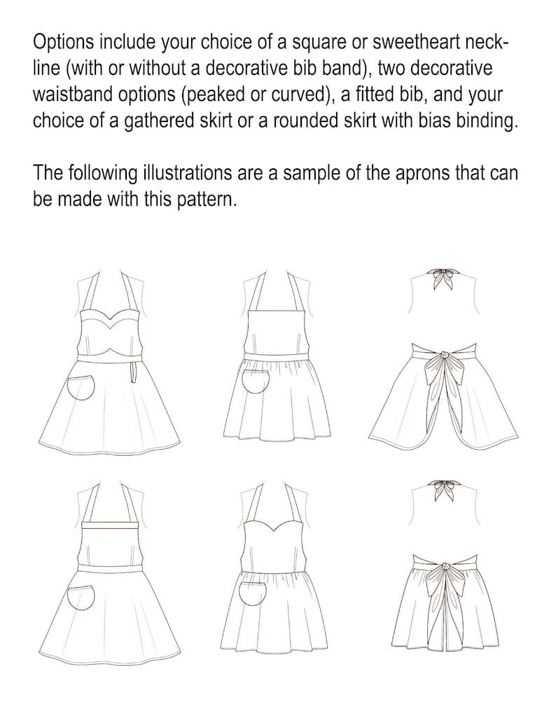 SUPER WONDER HERO Curvy Plus Size Woman's Apron Instant Download pdf Sewing Pattern 127 Sizes Large thru 5XLarge 16-36 image 2