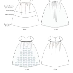 Baptism Blessing Christening Dress PDF Sewing Pattern for Baby - #231 Faith Infant Dress - sizes Preemie thru 36 months image 3