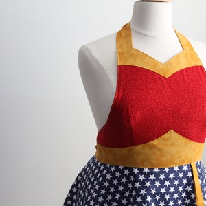 SUPER WONDER HERO Curvy Plus Size Woman's Apron Instant Download pdf Sewing Pattern 127 Sizes Large thru 5XLarge 16-36 image 4