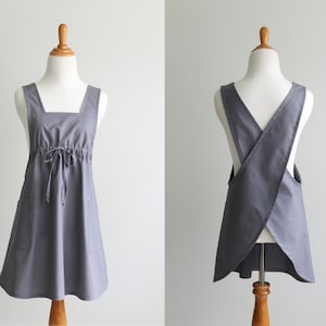 Pinafore Apron Sewing Pattern PDF - The BACK WRAP - Instant Download Sewing Pattern #124 - Sizes XXSmall thru XLarge (0-20)