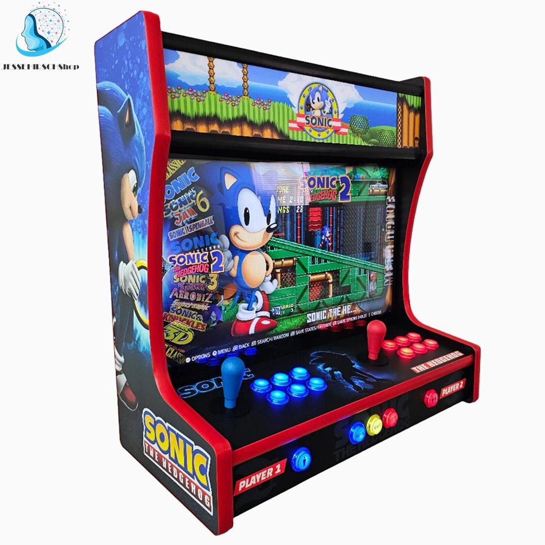 Sonic Themed Wall Mountable Arcade Machine - Etsy