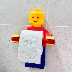 Porta carta igienica a forma di blocco - divertente accessorio per il bagno