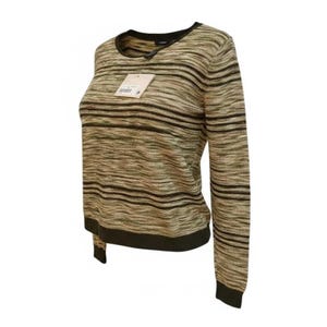 Vintage Liz Claiborne Long Sleeve Sheer Pullover Green Brown Size 1X New with Tags