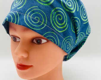 Swirl Scrub Cap, Euro Scrub Cap, Swirl Surgery Cap, four styles