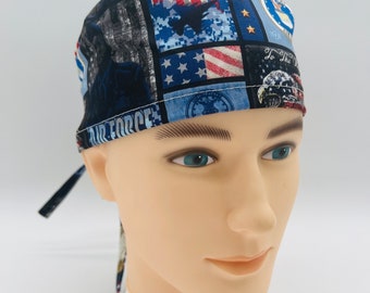 USA Scrub cap, Surgical Scrub cap, Euro Scrub Cap, Ponytail Scrub Cap, four styles and XL available