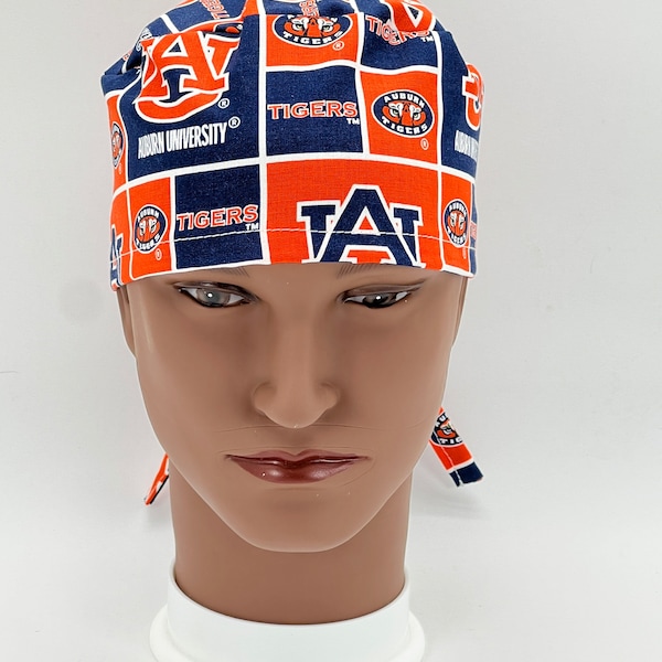 Auburn Scrub Cap, Auburn Tigers Scrub Cap, four styles