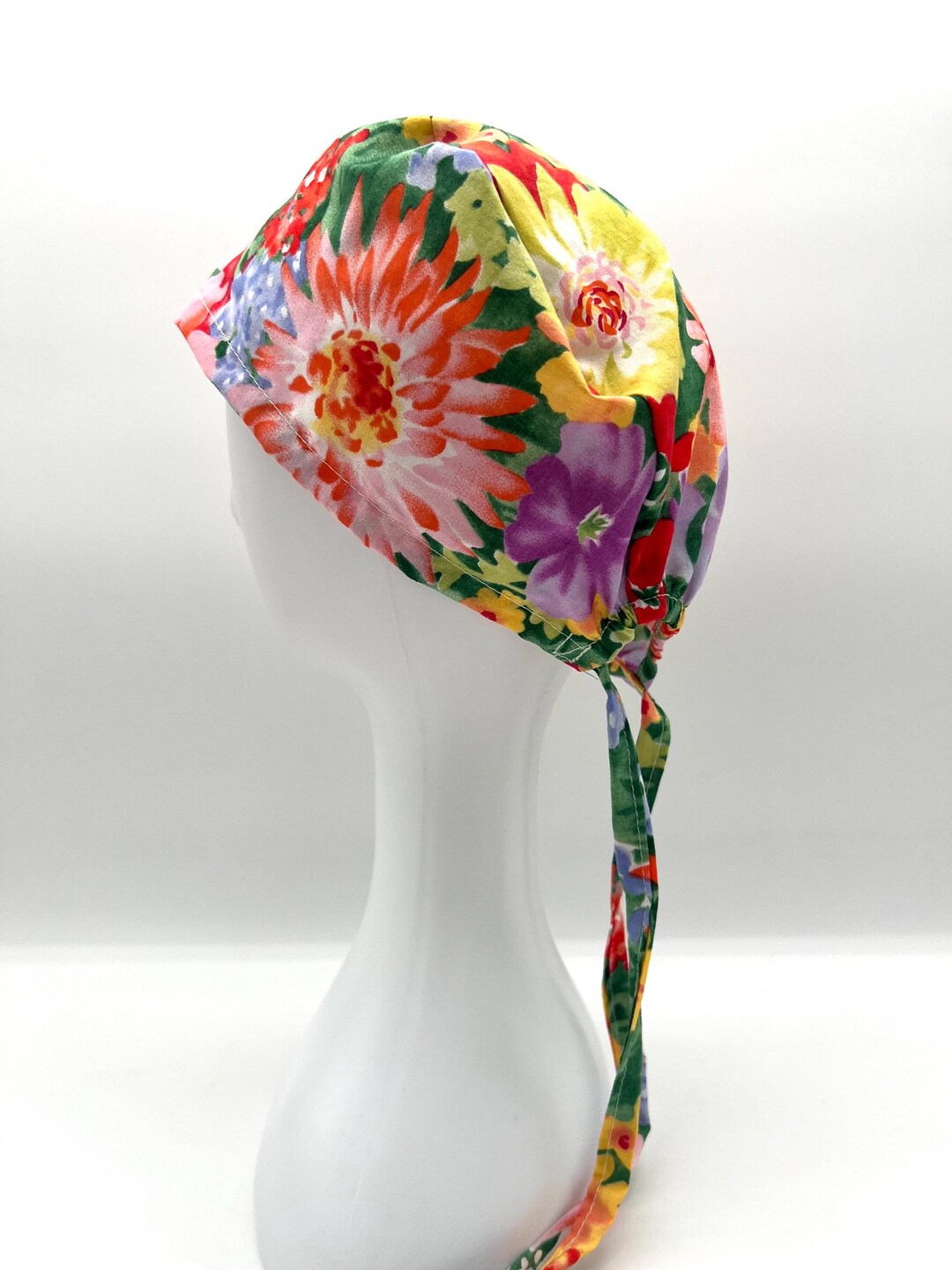 Op Cap, PTN Women's Unisex Hats With Buttons, Adjustable Nurse Hats, Various Print Patterns, Suitable For Doctors, Chefs, Household Shower Hats, 9 Pieces - View #3