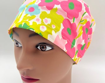 Floral Womens Scrub Scrub cap, Surgical Scrub Cap, Scrub Cap for Women, four styles