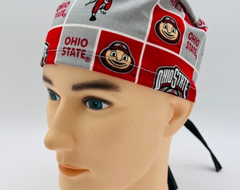 Ohio State Scrub Cap, Buckeyes Scrub Cap, Buckeyes Surgical Cap, Ohio State Gift, four styles