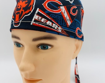 Chicago Bears Scrub cap, Surgical Scrub Cap, Bears scrub cap, four styles and XL