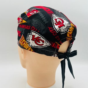 Kansas City Chiefs Scrub cap, Surgical Scrub Cap, Chiefs Scrub Hat, four styles image 5