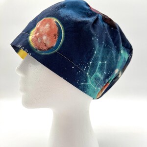 Planetarium Scrub Cap: Cotton Euro Style, Satin Lining Option