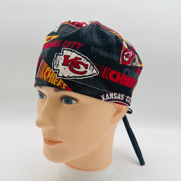 Kansas City Chiefs Scrub cap, Surgical Scrub Cap, Chiefs Scrub Hat, four styles