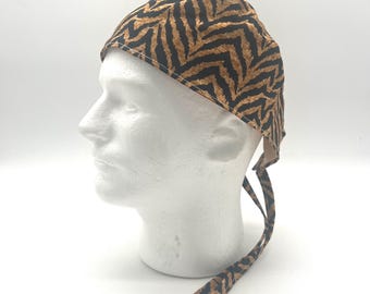 Bonnet chirurgical pour homme Tiger, cinq modèles et options de doublure en satin